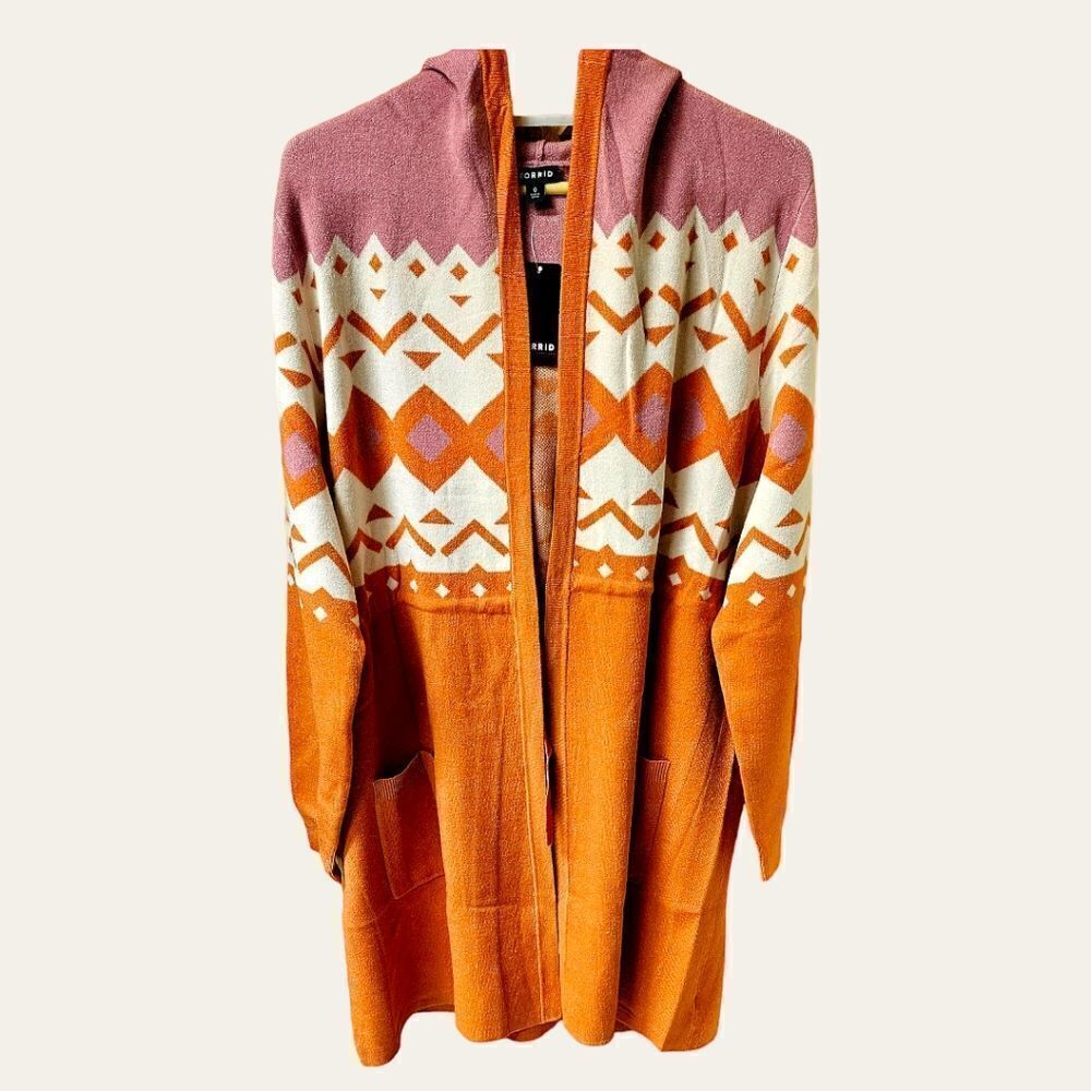 TORRID  Everyday Plush Anorak Oversize Hooded Cinched Waist Cardigan. Size Large - Picture 3 of 16